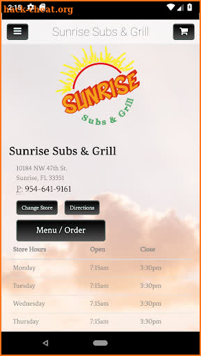 Sunrise Subs & Grill screenshot