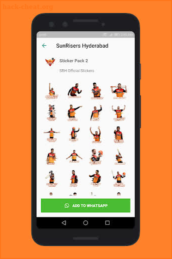 SunRisers Hyderabad Stickers screenshot