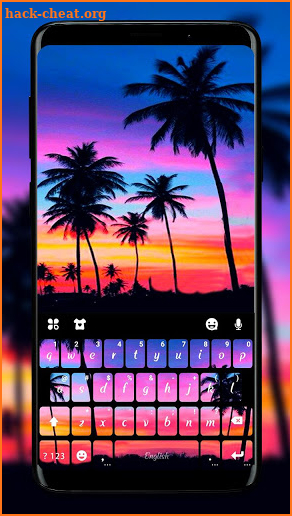 Sunset Beach 2 Keyboard Theme screenshot