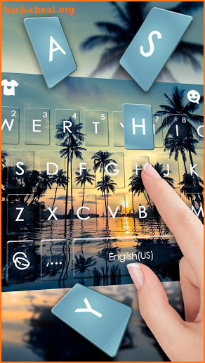 Sunset Beach Leisure Keyboard Theme screenshot