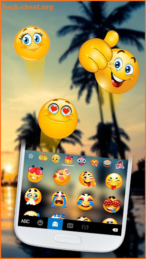 Sunset Beach Leisure Keyboard Theme screenshot