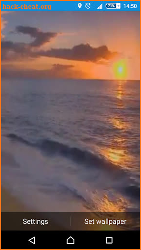 Sunset Beach Live Wallpaper screenshot