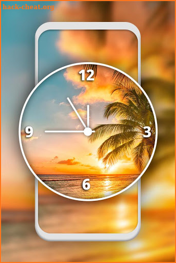 Sunset Clock Live Wallpaper screenshot