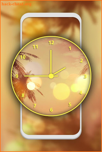 Sunset Clock Live Wallpaper screenshot