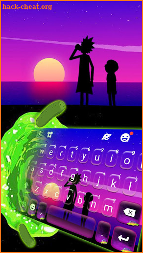 Sunset Holiday Keyboard Theme screenshot