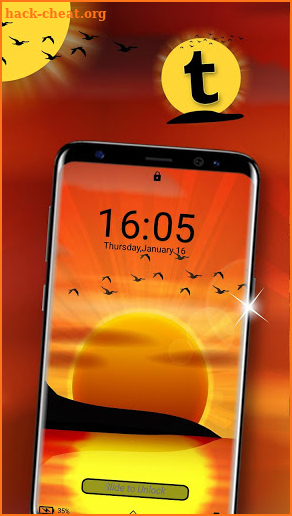 Sunset Launcher Theme screenshot
