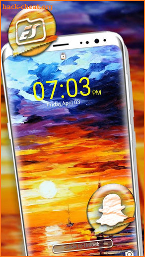 Sunset Painting Launcher Theme screenshot