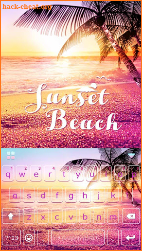 Sunsetbeach Keyboard Theme screenshot