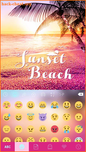 Sunsetbeach Keyboard Theme screenshot
