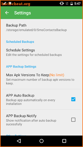 Super Backup Pro: SMS&Contacts screenshot