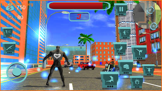 Super Black Spider Rope Hero screenshot