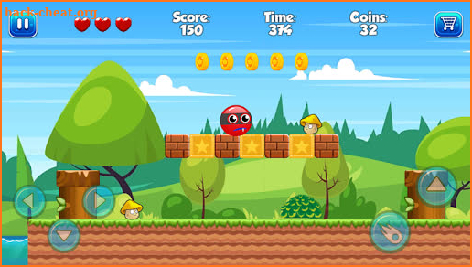Super Bounce Red Classic Ball Adventure screenshot