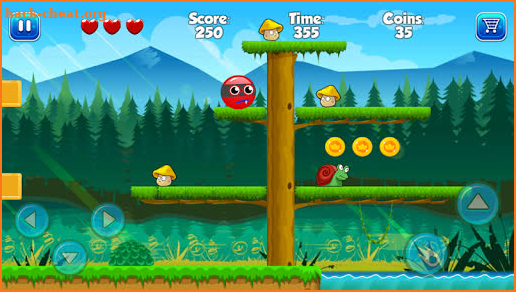 Super Bounce Red Classic Ball Adventure screenshot