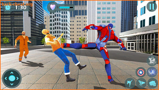 Super Captain Robot Flying: City Survival Mission screenshot