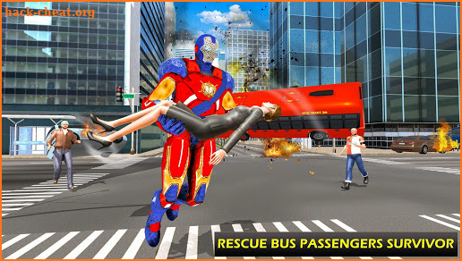Super Captain Robot Flying: City Survival Mission screenshot