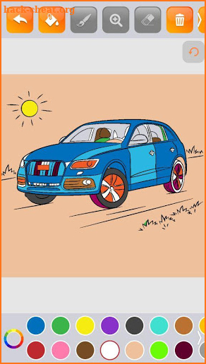 Super Car Colouring Games - Cars Coloring Book screenshot
