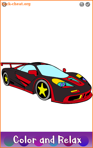 Super Cars Color by Number: Vehicles Coloring Book screenshot