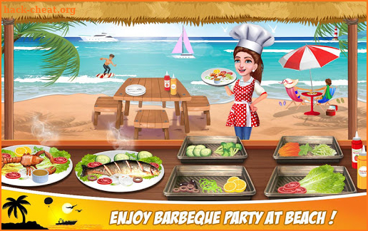 Super Chef Beach Bbq Kitchen Story Cooking Games screenshot