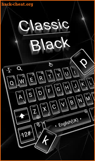 Super Classic Black Keyboard Theme screenshot