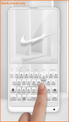 Super clean and simple sports keyboard theme screenshot
