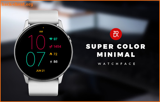 Super Color Minimal Watch Face screenshot