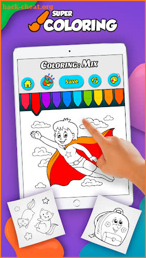 Super Coloring: Mix - Kids screenshot