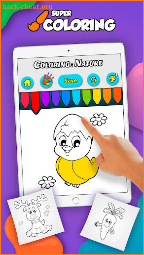 Super Coloring: Nature - Toddlers screenshot