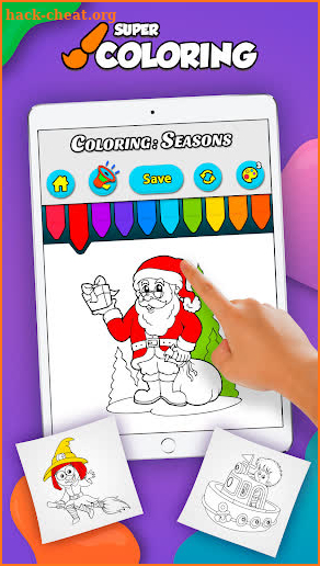 Super Coloring: Seasons for Kids and Family screenshot