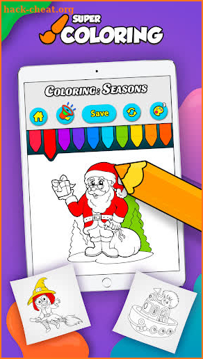 Super Coloring: Seasons Toddlers screenshot