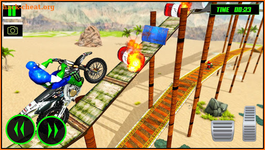 Super Crazy Hero Bike Stunts: Moto Racing 3D screenshot