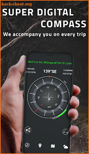 Super Digital Compass for Android 2019 screenshot