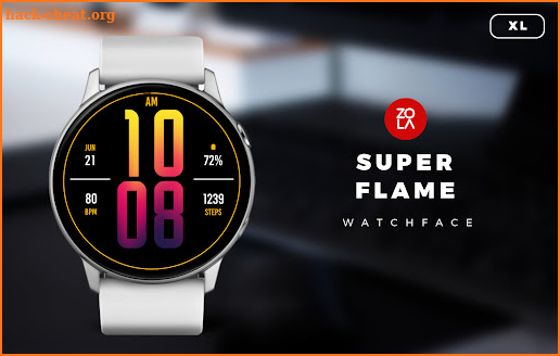 Super Flame XL Watch Face screenshot