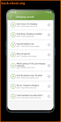 Super funny charging sound -personalized ringtones screenshot