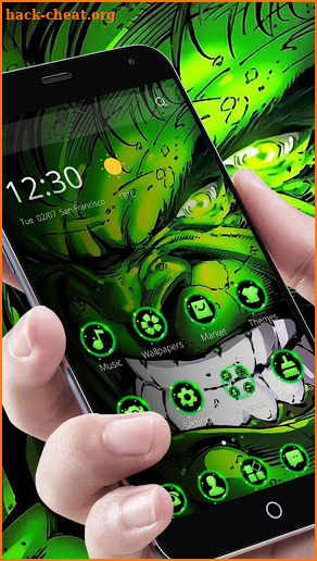 Super Green Giant Hero Theme screenshot