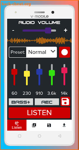 Super Hearing Sound Magnifier Recorder screenshot