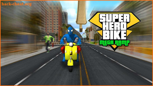Super Hero Bike Mega Ramp screenshot