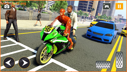 Super Hero Bike Taxi Simulator: Bike Driving Games screenshot