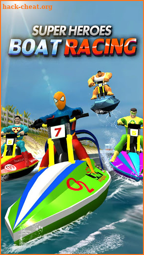 Super Hero Boat Racing screenshot