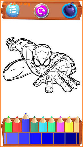 Super Hero Cartoons Painting: Coloring book games screenshot