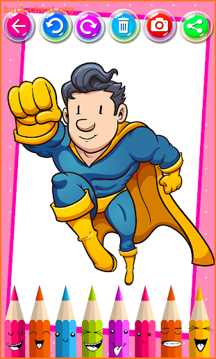 Super Hero Coloring Book screenshot
