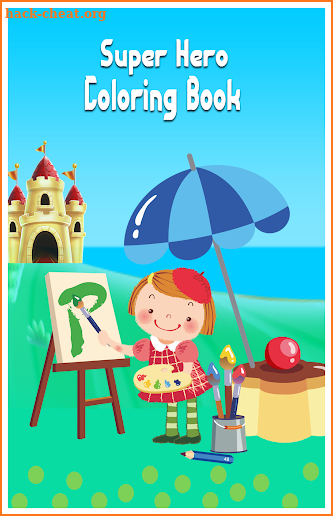 Super Hero Coloring Book for Kids New Coloring screenshot