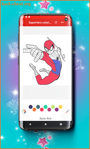 Super Hero Coloring book Game screenshot
