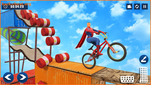 Super hero Cycle Stunt Racing Games BMX Cycle Game screenshot