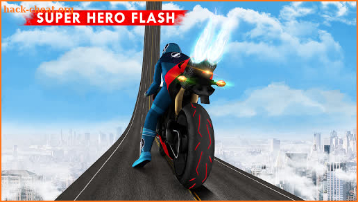 Super hero Flash bike game meg screenshot