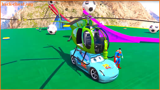 Super Hero Flying Helicopter Games: Extreme Stunts screenshot