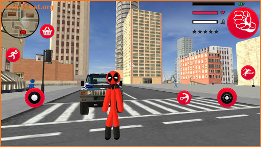 Super Hero Pool Stickman Rope Hero Gangstar Crime screenshot