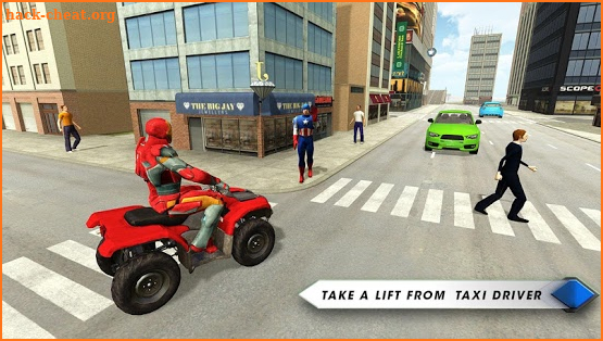 Super Hero Quad ATV Bike Taxi Drive Simulator screenshot