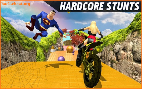 Super Heroes Bike Stunts Mania screenshot