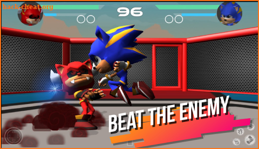 Super Heroes Blue Sonics Fight The Red Shadow Evil screenshot