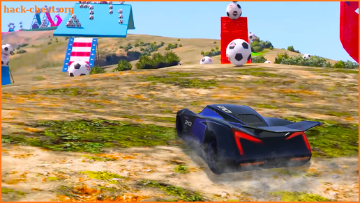 Super Heroes Lightning Car Stunts screenshot